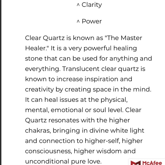 Crystal Quartz Crescent Moon Necklace - Picture 8 of 8